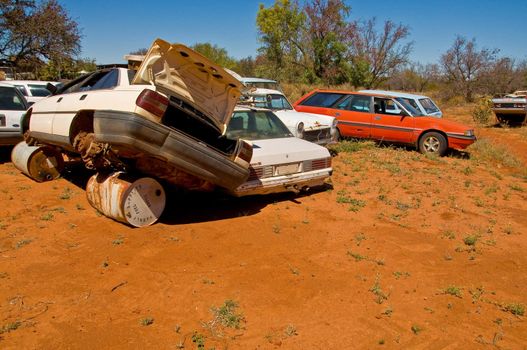 Wreck Cars in the outback australia, northern territory