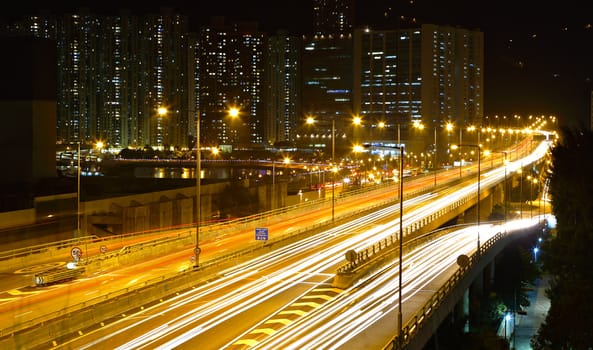 modern city at night