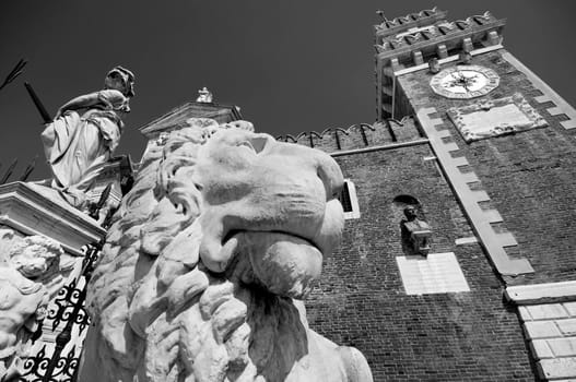 Statue in Venice, near St Mark's Square, Italy