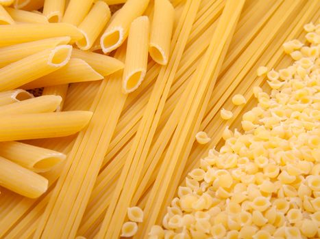 series of images with pasta. Food background.  