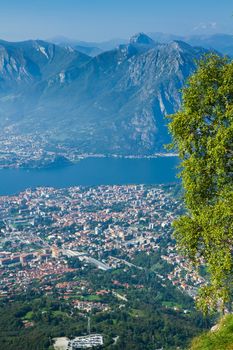 Lecco, aereal view