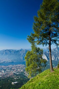 Lecco, aereal view