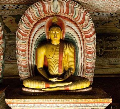 Famous Rock and Cave Temple at Dambulla SriLanka