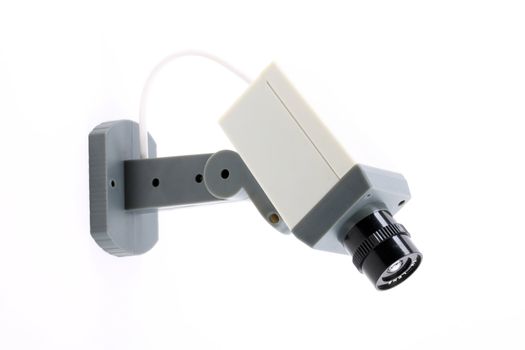 security digital camera over white 