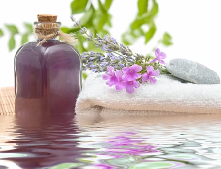 spa treatment with natural herbs and essences
