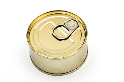  Tin can over white background
