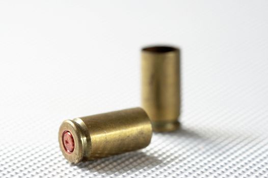   fired cartridges close up
