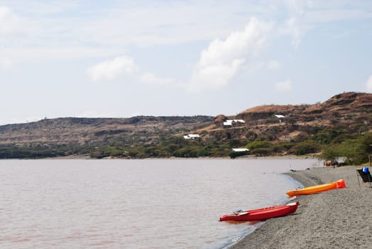 Beach on Sabana resort Langano lake