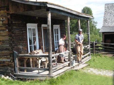 farm's life reenactment in Quebec