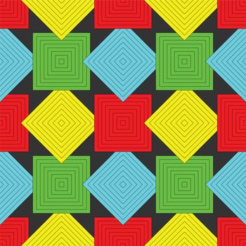 squares pattern, abstract seamless texture; vector art illustration