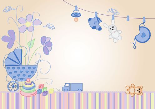 children's background, the message would be a boy