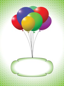balloons and bubble design, abstract vector art illustration