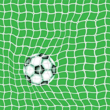 goal ball, abstract vector art illustration
