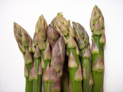 Close-up photo of asparagus tips