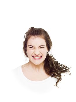 Young woman making a funny face