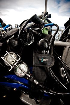 Scuba Equipment Used for Dives. 