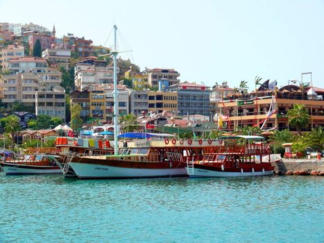 Boat in Alania bay - Tourkey