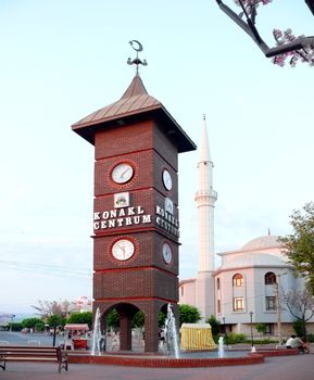 Tower with clock - Konakli, Turkey