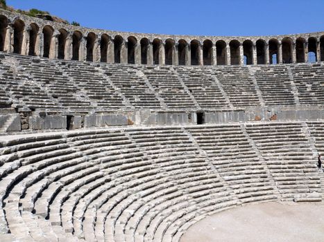 Old greek amphitheater Aspendos - Turkey