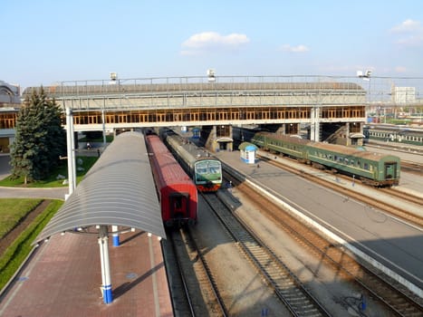 Platform of Chelyabinsk railway station