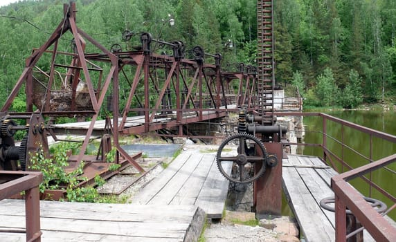 Dam on Satka river - Ural