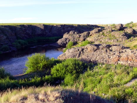 Uvel'ka river in Ural mountains