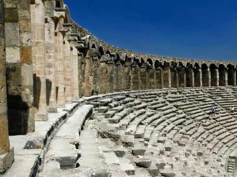 Old greek amphitheater Aspendos - Turkey