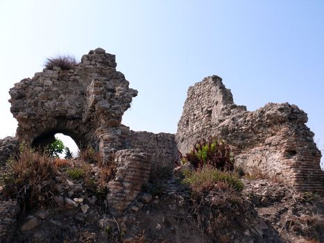 Ruins of the ancient church - Side, Turkey
