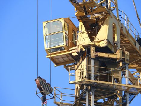 Tower crane in the city