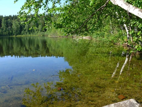 Lake Turgoyak in Chelyabinsk area