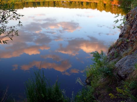 Evening in Uvel'ka River - Chelyabinsk area