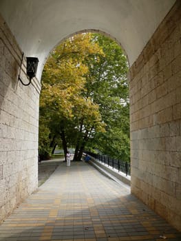 Stone bridge in the Sochi