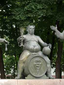 The children - victims of adult vices. Monument, Moscow