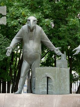 The children - victims of adult vices. Monument, Moscow