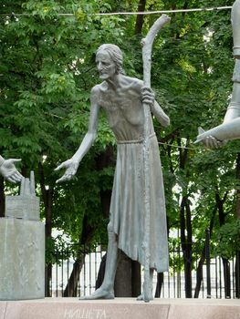 The children - victims of adult vices. Monument, Moscow