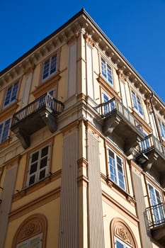 Example of elegant architecture in Torino - Turin - Italy