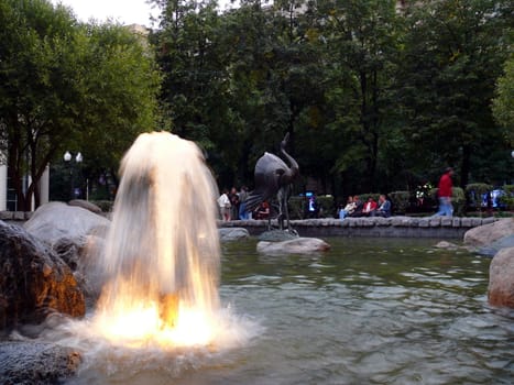 Fountain in Chistie prudy square - Moscow