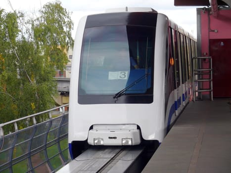 monorail train in Moscow