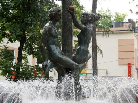 Fountain of Adam and Eve in Moscow