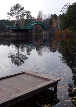 Pond in Gagarin park - Chelyabinsk