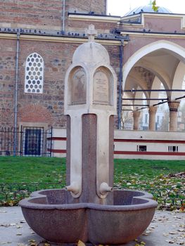 Spring  Banya Bashi Mosque in Sofia. Bulgaria