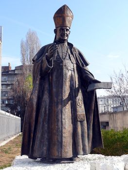Monument of Pope John XXIII. Sofia, Bulgaria