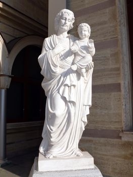 Monument of Jesus with child. Sofia, Bulgaria