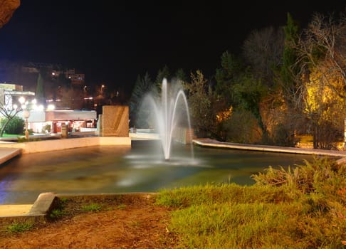 Fountain in Sandanski city, Bulgaria