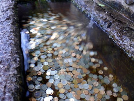 Coins in the spring