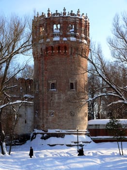 Fort in Novodevichiy monastery in Moscow, Russia