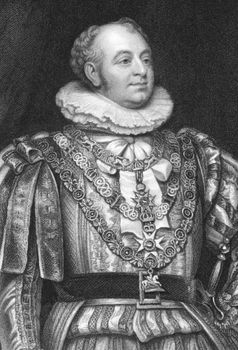 Frederick Duke of York and Albany (1763-1827) on engraving from the 1800s. Member of the Hanoverian and British Royal Family, second son of King George III. Engraved by J.Jenkins after a painting by T.Phillips and published by Peter Jackson, London & Paris.