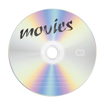An image of a security compact disc movies