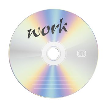An image of a security compact disc work