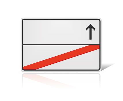 An image of a blank road sign